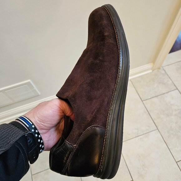 Donald Pliner Men's Erling Soft Suede Slip On Shoes, Brown, Sz 13 - Picture 13 of 16